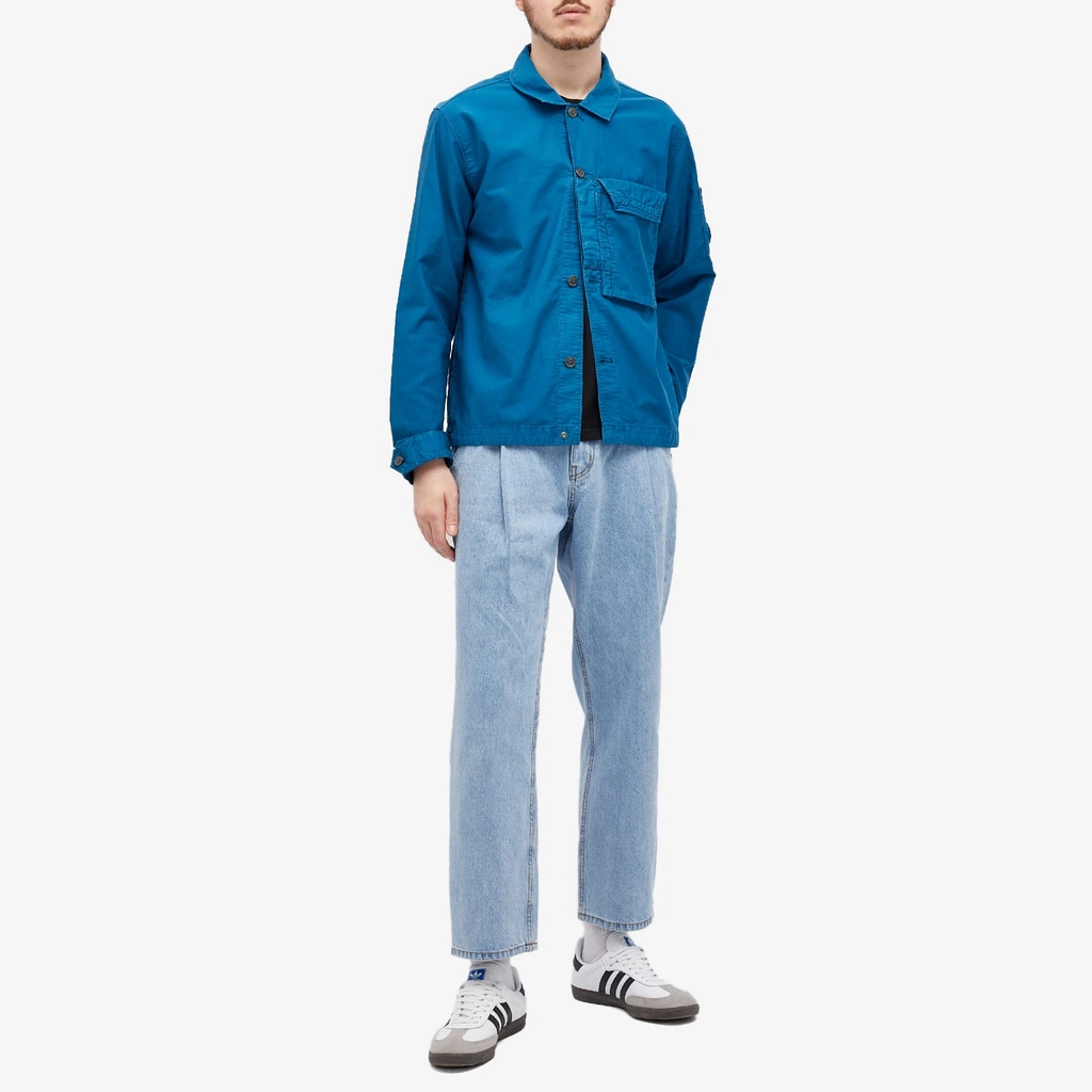 CP Company Men's Ottoman Shirt Ink Blue
